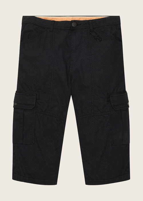 Tom Tailor Cargo Shorts Navy Check - 1035042-31293