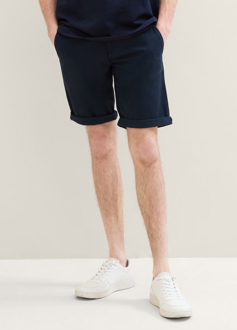 Tom Tailor Slim Chino Shorts Sky Captain Blue - 1040227-10668