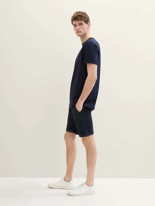 Tom Tailor Slim Chino Shorts Sky Captain Blue