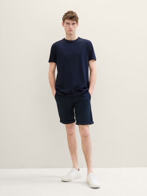 Tom Tailor Slim Chino Shorts Sky Captain Blue - 1040227-10668