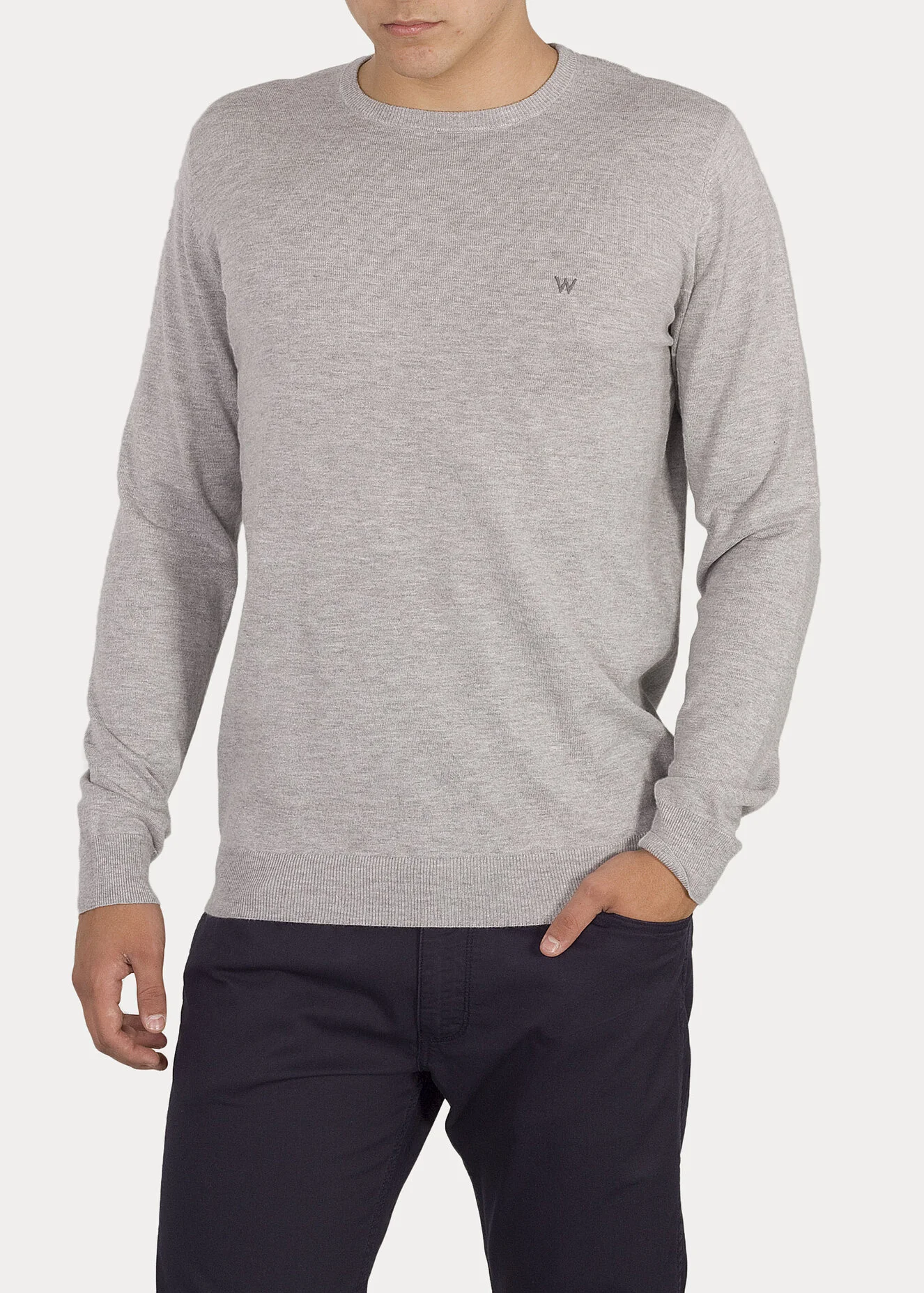 Wrangler Crewneck Knit Grey Mele