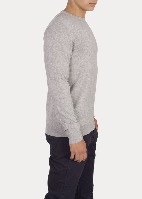 Wrangler Crewneck Knit Grey Mele - W8A02PX37