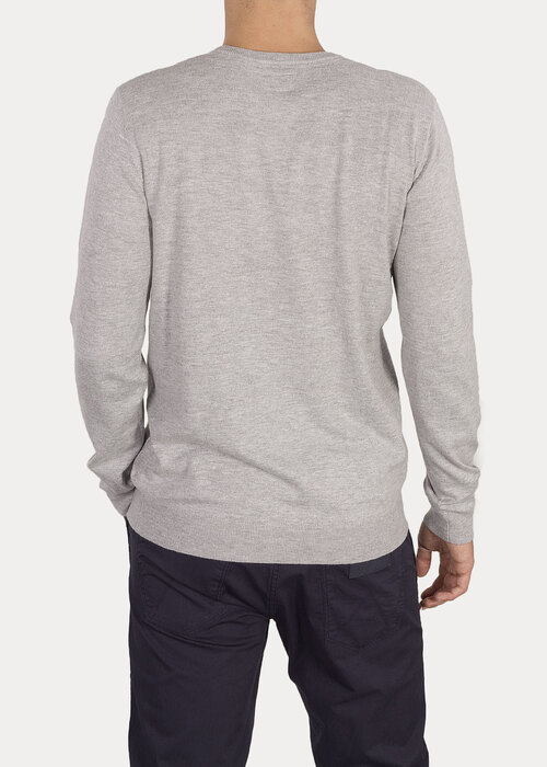 Wrangler Crewneck Knit Grey Mele - W8A02PX37