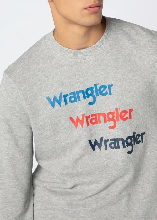 Wrangler Repeat Sweat Mid Grey Mel