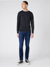 Wrangler Crewneck Knit Dark Grey Mel - W8A02PX06