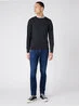 Wrangler Crewneck Knit Dark Grey Mel