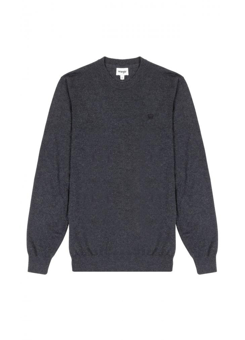 Wrangler Crewneck Knit Dark Grey Mel - W8A02PX06