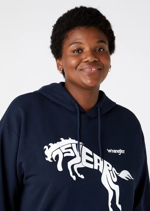 Wrangler 75th Anni Hoodie Dark Saphire