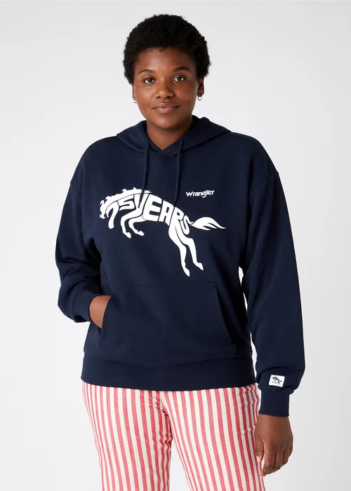 Wrangler 75th Anni Hoodie Dark Saphire