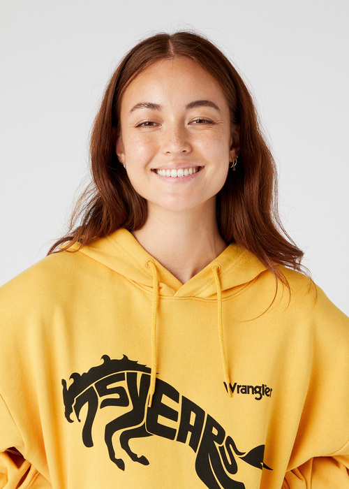 Wrangler 75th Anni Hoodie Yolk Yellow