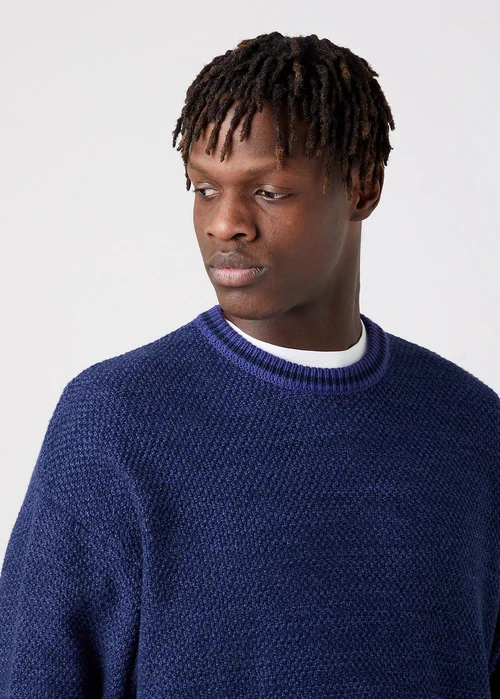 Wrangler Varsity Knit Blue Ribbon