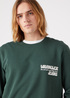 Wrangler Slogan Crew Sycamore Green - W667ILG49