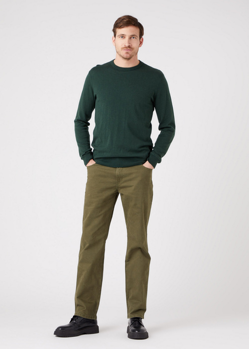 Wrangler Crewneck Knit Sycamore Green - W8A02PG49