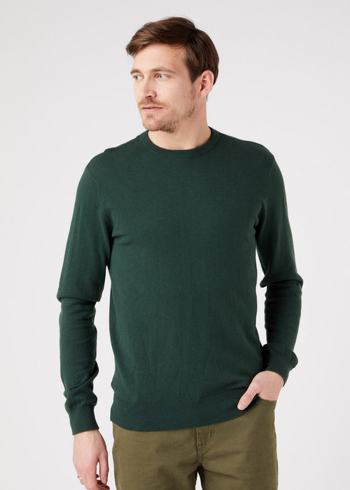 Wrangler Crewneck Knit Sycamore Green - W8A02PG49