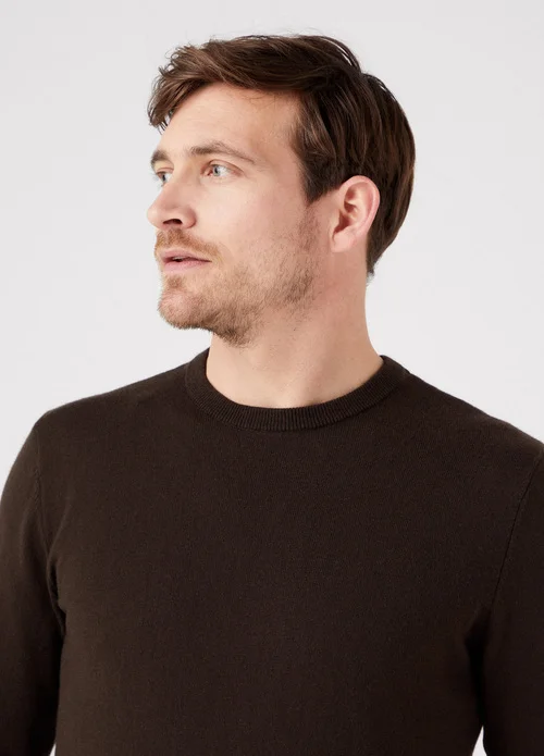 Wrangler Crewneck Knit Delicioso Brown
