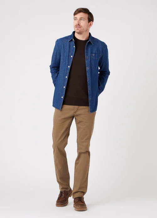 Wrangler Crewneck Knit Delicioso Brown