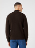 Wrangler Half Zip Knit Delicioso Brown - W8D0PJH38