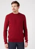 Wrangler Crewneck Knit Rhubarb Red
