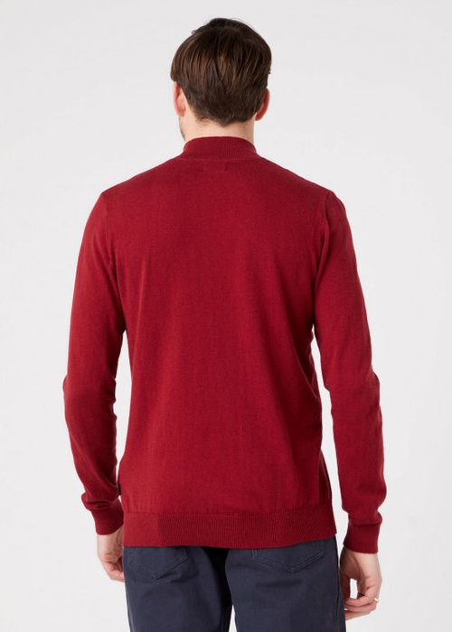 Wrangler Crewneck Knit Rhubarb Red - W8A02PXRO