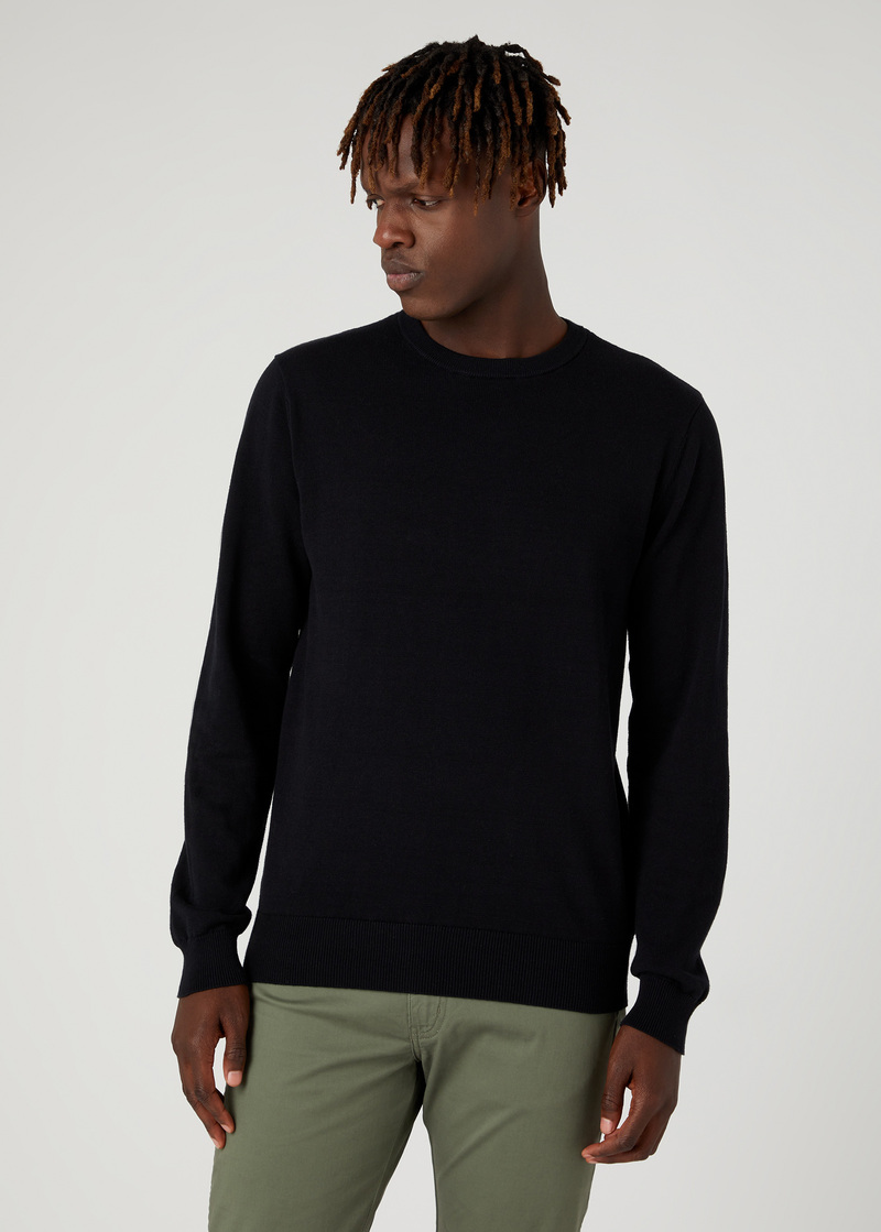 Wrangler Crewneck Knit Black - W8A0QJ100