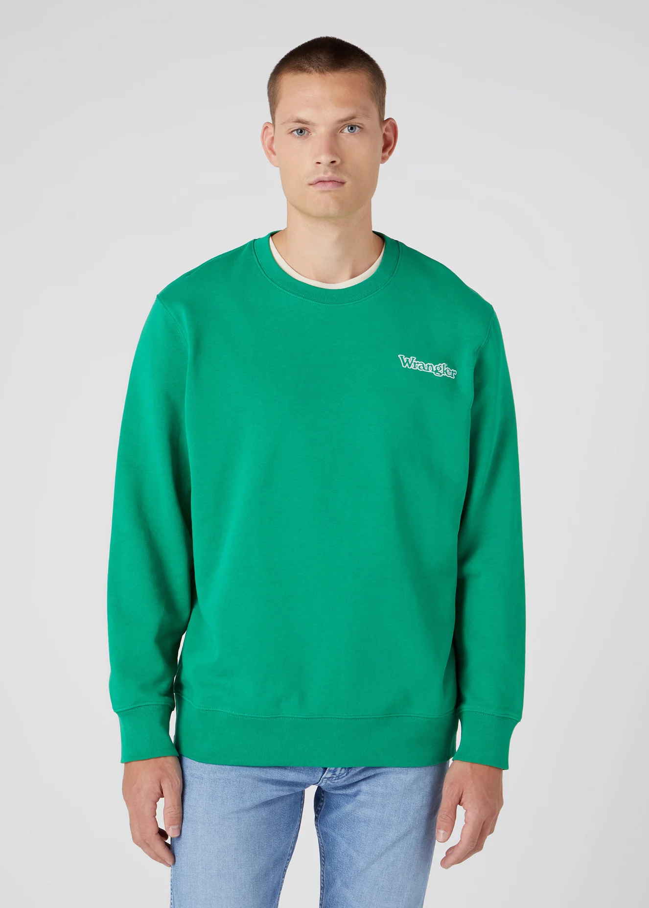 Wrangler Graphic Crew Leprechaun Green