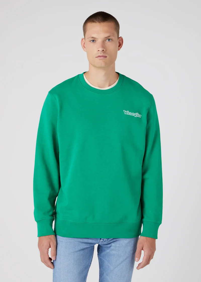 Wrangler Graphic Crew Leprechaun Green