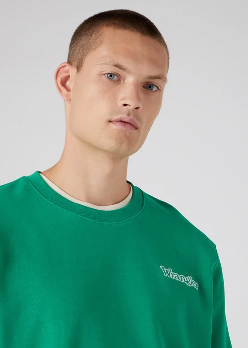 Wrangler Graphic Crew Leprechaun Green