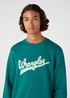 Wrangler Crew Neck Bayberry Green - W6H0I3G26