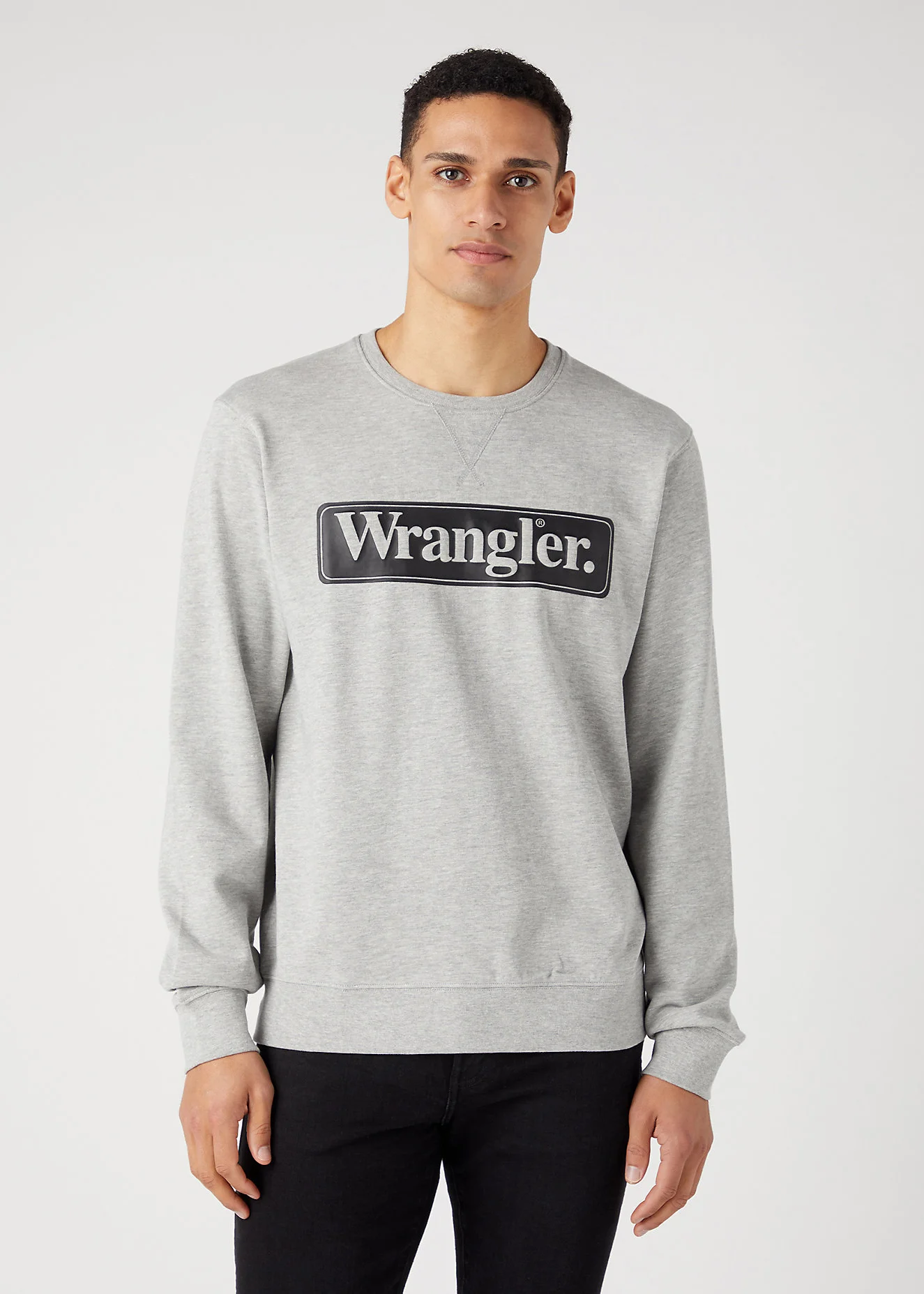 Wrangler Seasonal Crew Mid Grey Melee