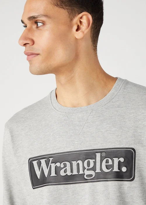 Wrangler Seasonal Crew Mid Grey Melee