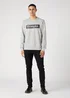 Wrangler Seasonal Crew Mid Grey Melee