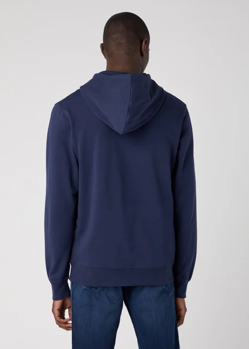 Wrangler Sign Off Hoodie Real Navy