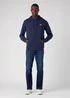 Wrangler Sign Off Hoodie Real Navy