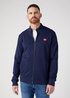 Wrangler Funnel Neck Zip Sws Real Navy - W663I3XW4