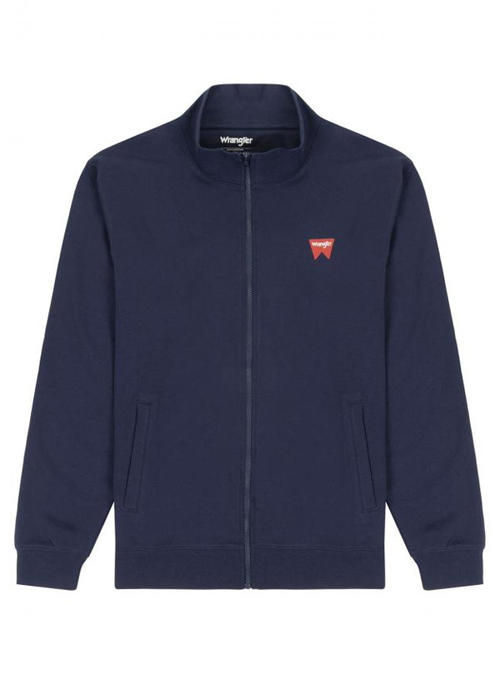 Wrangler Funnel Neck Zip Sws Real Navy - W663I3XW4