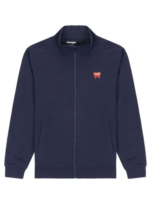 Wrangler Funnel Neck Zip Sws Real Navy