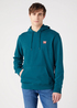 Wrangler Sign Off Hoodie Deep Teal Green - W651I3G03