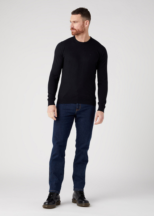 Wrangler Crewneck Knit Real Black - W8A02P101