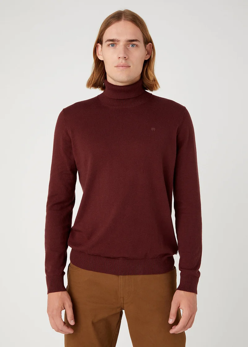 Wrangler Roll Neck Knit Dahlia