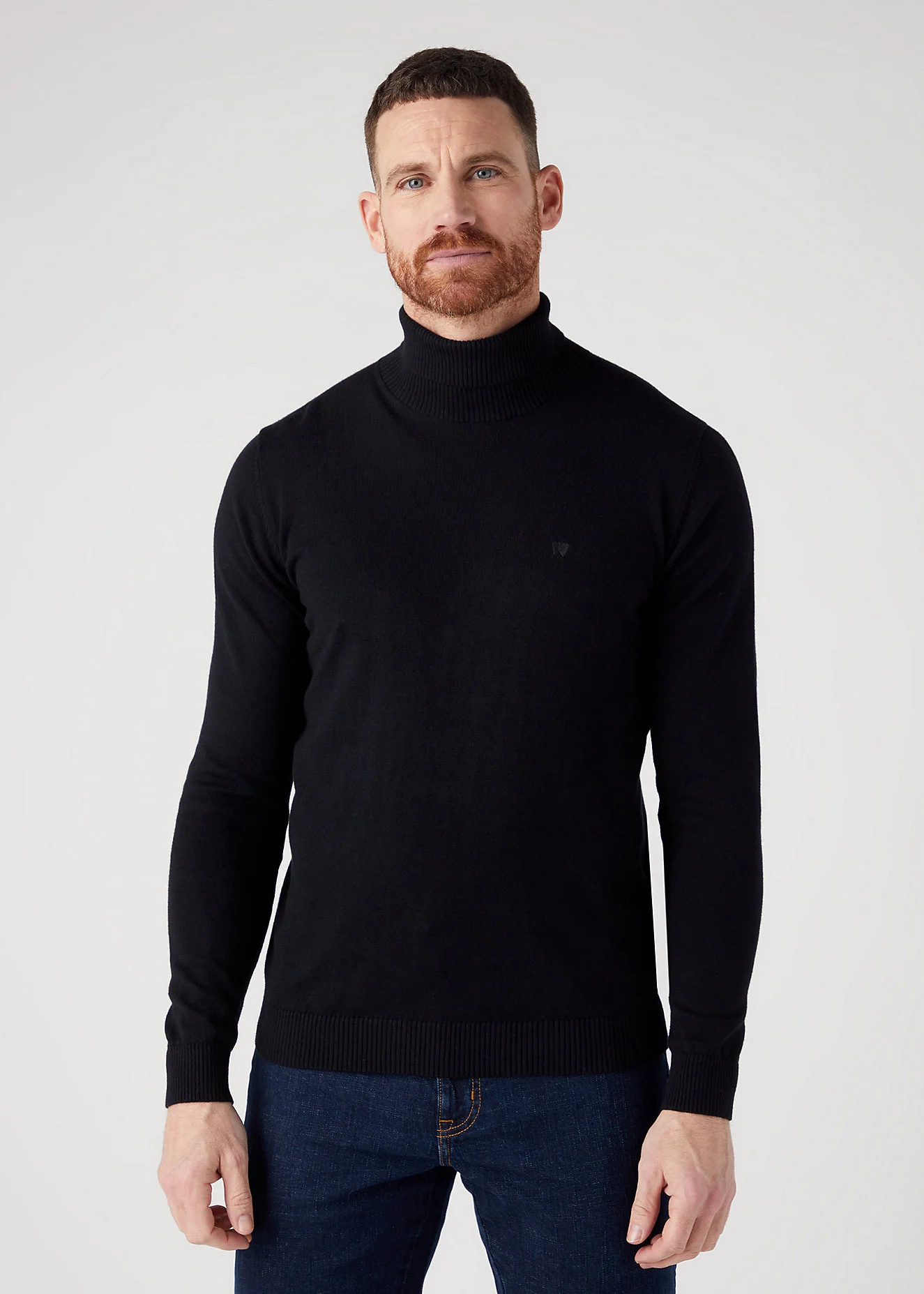 Wrangler Roll Neck Knit Black