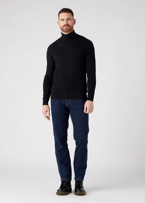 Wrangler Roll Neck Knit Black