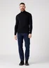 Wrangler Roll Neck Knit Black