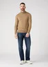 Wrangler Roll Neck Knit Lead Grey