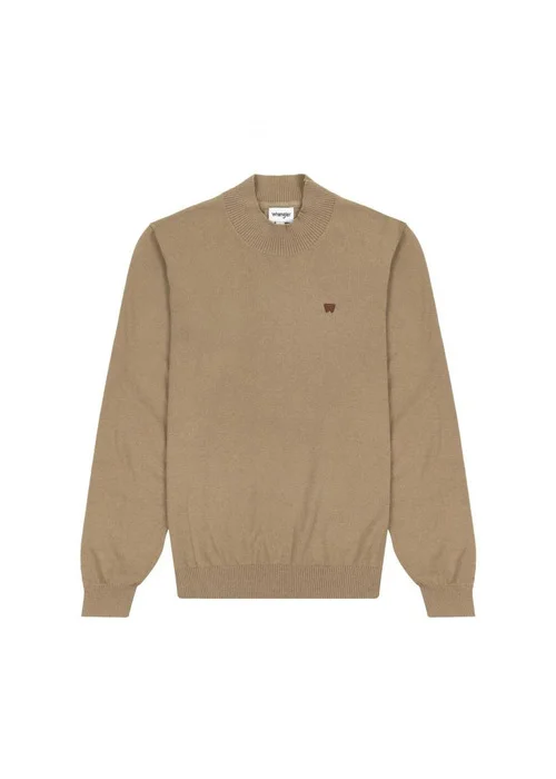 Wrangler Roll Neck Knit Lead Grey