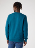 Wrangler Logo Crew Sweat Deep Teal Green - W6MSIQG03