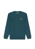 Wrangler Logo Crew Sweat Deep Teal Green - W6MSIQG03