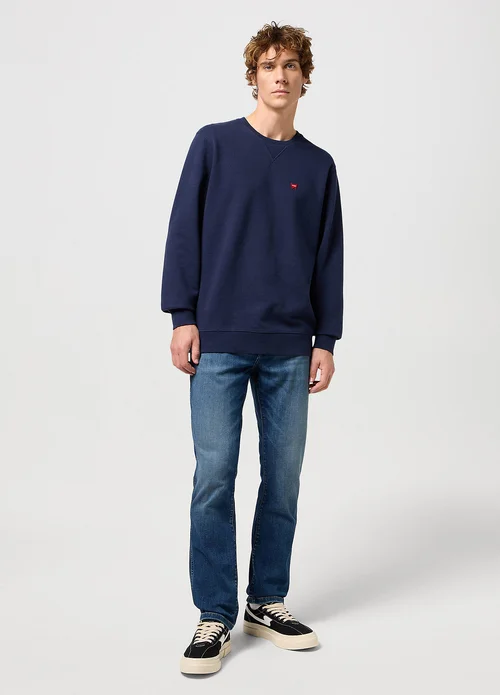 Wrangler Sign Off Crew Navy