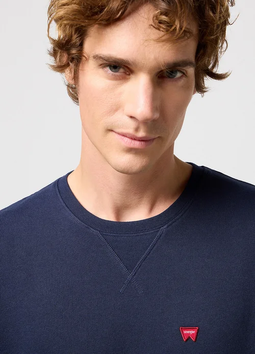 Wrangler Sign Off Crew Navy