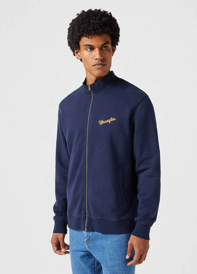 Wrangler Funnel Neck Zip Navy - 112350547