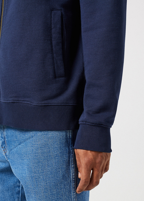 Wrangler Funnel Neck Zip Navy - 112350547